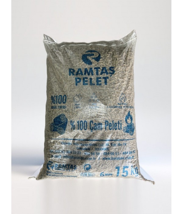 Çam Pelet Yakıtı %100 Doğal %100 Çam 15 Kg…